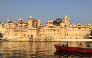 view of a palace in rajasthan